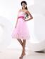 Beautiful Prom Dress With Baby Pink Sequins and Sash