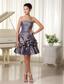Dark Purple Strapless With Bust Beading Modest Short Prom Dress In Florida