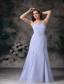 Lilac Column Strapless Floor-length Chiffon Beading Mother Of The Bride Dress