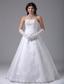 Strapless A-line Wedding Dress With Lace and Satin In Carlsbad California
