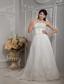 Elegant A-line Strapless Court Train Appliques Lace Wedding Dress