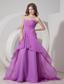 Cheap Lavender Empire Sweetheart Prom Dress Chiffon