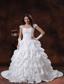 Apache Junction Arizona Appliques Decorate Bust Sweetheart Neckline White Wedding Dress