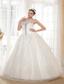 Beautiful A-line Sweetheart Floor-length Tulle and Taffeta Beading Wedding Dress