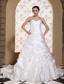 Elegant Wedding Dress For 2013 Ruched Bodice and Pick-ups Chapel Train