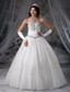 Logan Iowa Beaded Decorate Bodice Ball Gown Wedding Dress For 2013 Tulle Floor-length