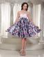 Sweetheart A-line Printing Homecoming Dress With Beading In Store
