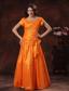 Wear A 2013 New Style Hot Orange Square Prom Dress Gulf Shores Alabama
