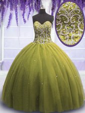 Popular Sleeveless Beading and Appliques Lace Up Sweet 16 Quinceanera Dress