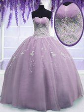 Suitable Organza Sleeveless Floor Length Quinceanera Dresses and Beading