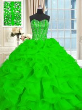 Excellent With Train Ball Gowns Sleeveless Quinceanera Gown Brush Train Lace Up