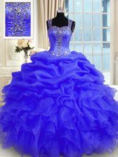 Floor Length Ball Gowns Sleeveless Purple 15th Birthday Dress Zipper