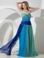 Multi-color Empire Sweetheart Floor-length Chiffon Beading Prom Dress