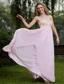 Pink Empire Sweetheart Floor-length Chiffon Beading Prom Dress