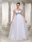 White Appliques Prom Dress For Formal Evening With Sweetheart Floor-length