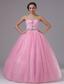 Rose Pink Quinceanera Dress With Sweetheart and BeadedDecorate Bodice In Bonita California