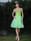 Sweetheart Neckline Beaded Decorate Bodice Green 2013 Prom / Cocktail Dress