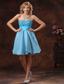 2013 Baby Blue Sweetheart Beaded Decorate Prom Dress With Mini-length in Cocktail