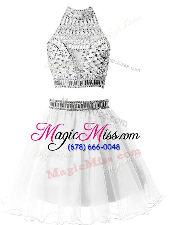 Modern Sleeveless Beading Zipper Prom Party Dress
