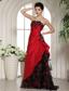 2013 Wine Red Ruffled Layeres Prom Dress With Appliques and Ruch In South Dakota