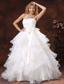 Custom Made Ball Gown Sash 2013 Wedding Dress Strapless With Sash Organza