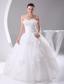 Beading 2013 Beautiful long Ball Gown Sweetheart Wedding Dress
