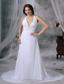 Newton Iowa Halter Top Beaded Decorate Wasit Court Train Chiffon Sexy Style Wedding Dress For 2013
