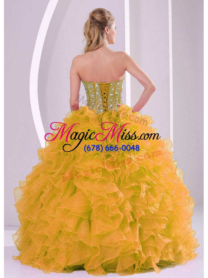 wholesale beading and ruffles sweetheart long quinceanera gowns for 2013 winter