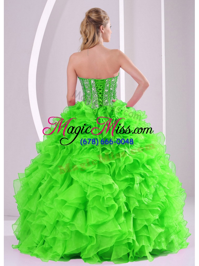 wholesale ball gown sweetheart popular quinceanera gowns with beading and ruffles