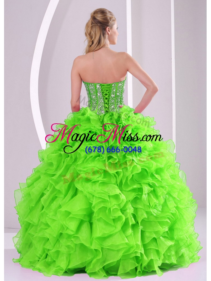 wholesale 2014 spring puffy sweetheart beading quinceanera dress with full length