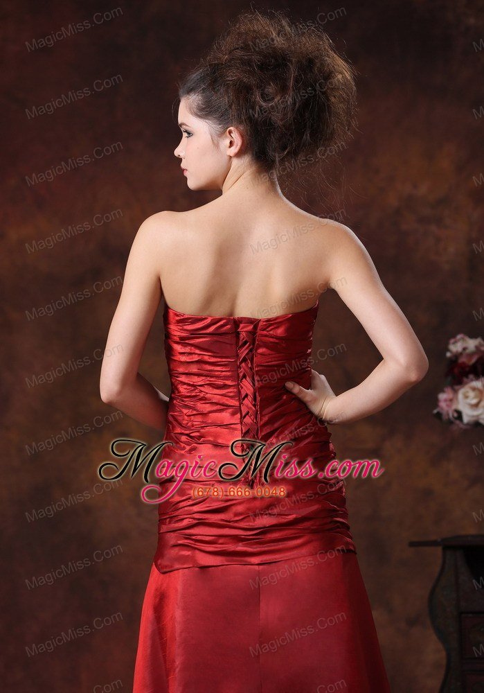 wholesale stylish beading taffeta column fitted floor-length prom / evening dress
