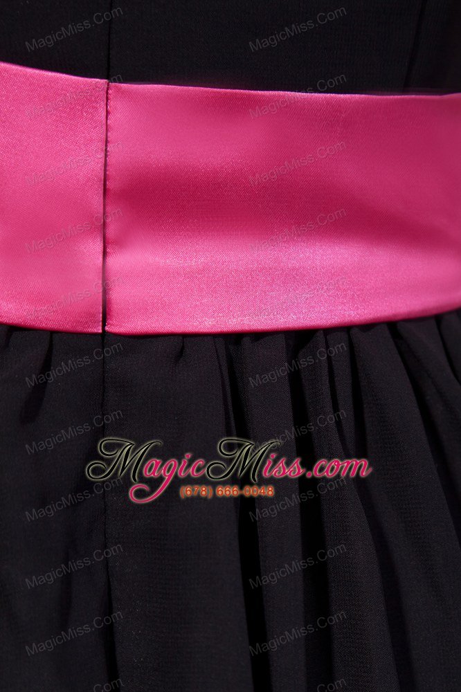 wholesale black empire strapless knee-length chiffon sashes prom / homecoming dress