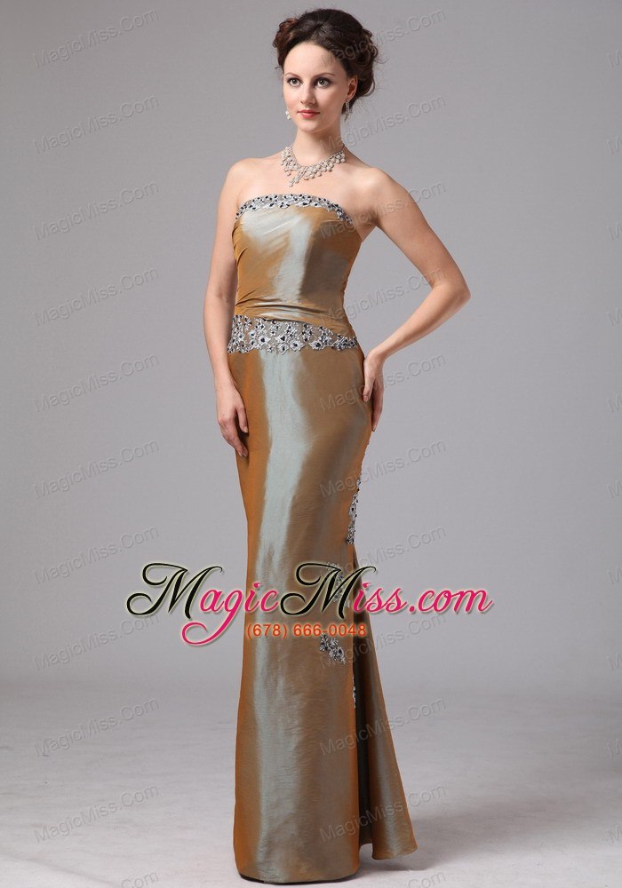 wholesale olive green appliques mermaid mother of the bride dress with jacket for custom made in