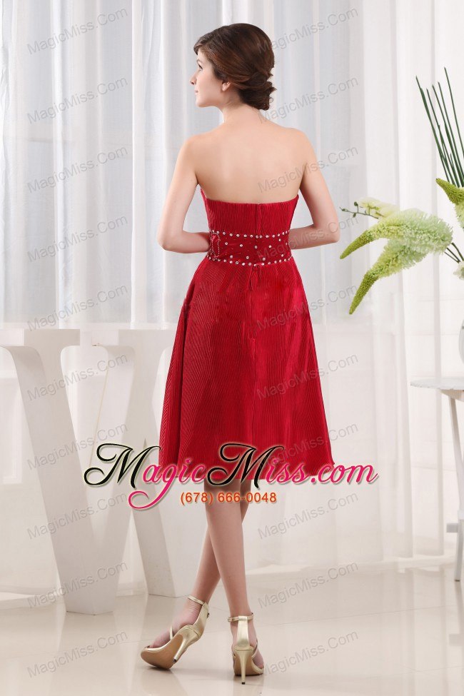 wholesale a-line sweetheart wine red mother of the bride dress chiffon ruch