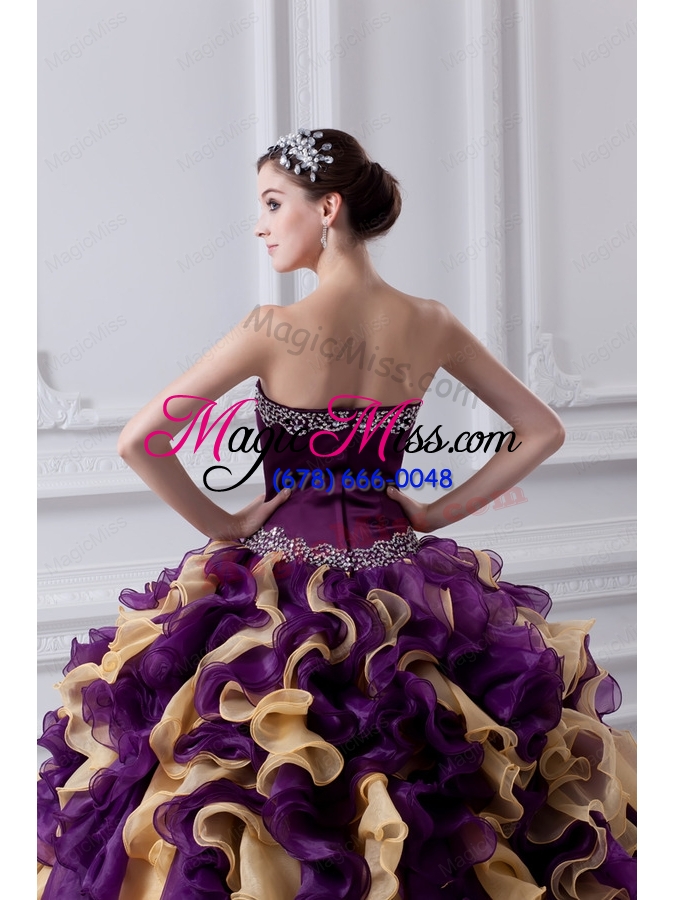 wholesale ball gown multi colored sweetheart 2015 quinceanera dress with beading