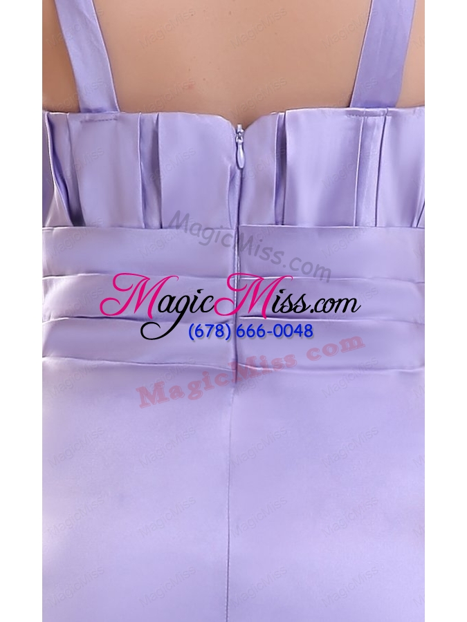 wholesale cheap lavender column straps ruching taffeta floor length bridesmaid dresses