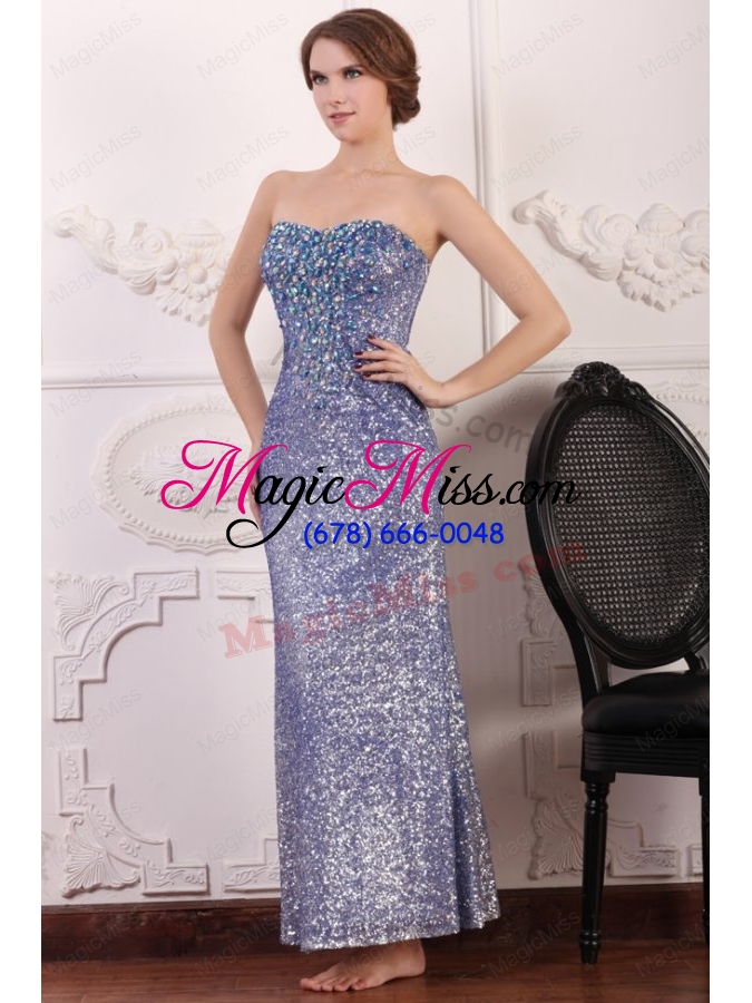 wholesale lavender column sweetheart mother of the bride dresses with sequins