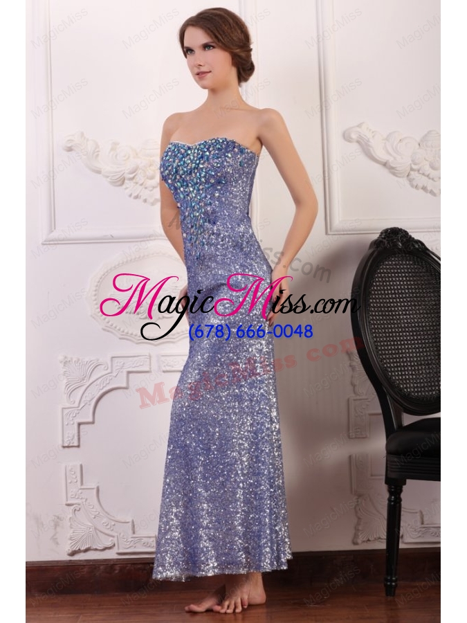 wholesale lavender column sweetheart mother of the bride dresses with sequins