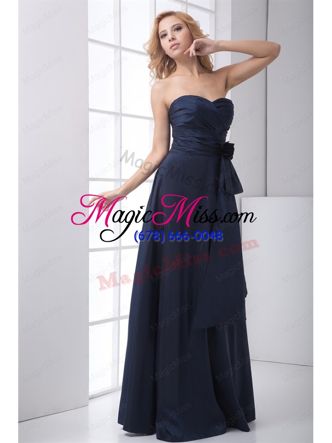 wholesale simple blue column sweetheart ruching mother of the bride dresses
