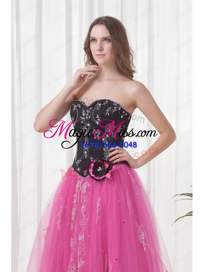 wholesale princess sweetheart tulle lace up beading prom dress in pink