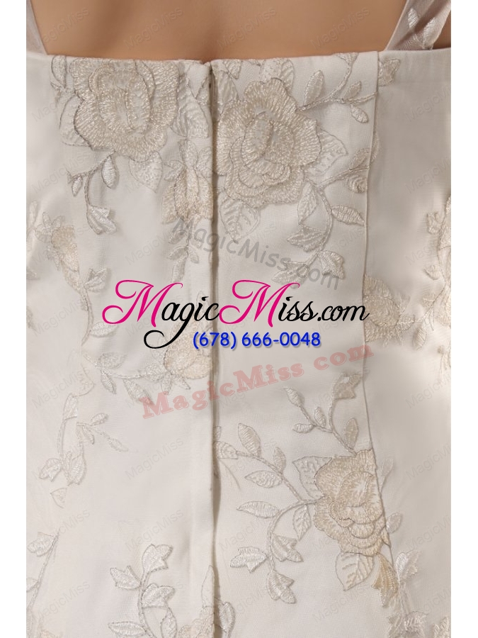 wholesale exquisite wide straps mermaid lace court train wedding dress