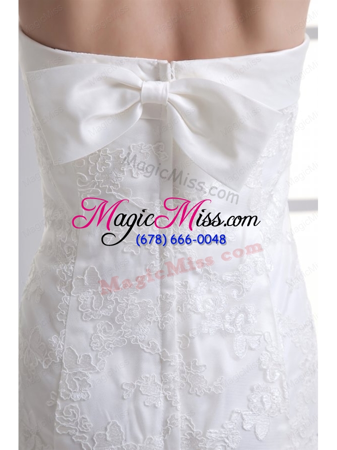 wholesale mermaid strapless court train wedding dress with zipper up