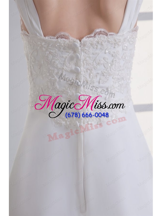 wholesale clasp handle court train empire straps wedding dress with lace