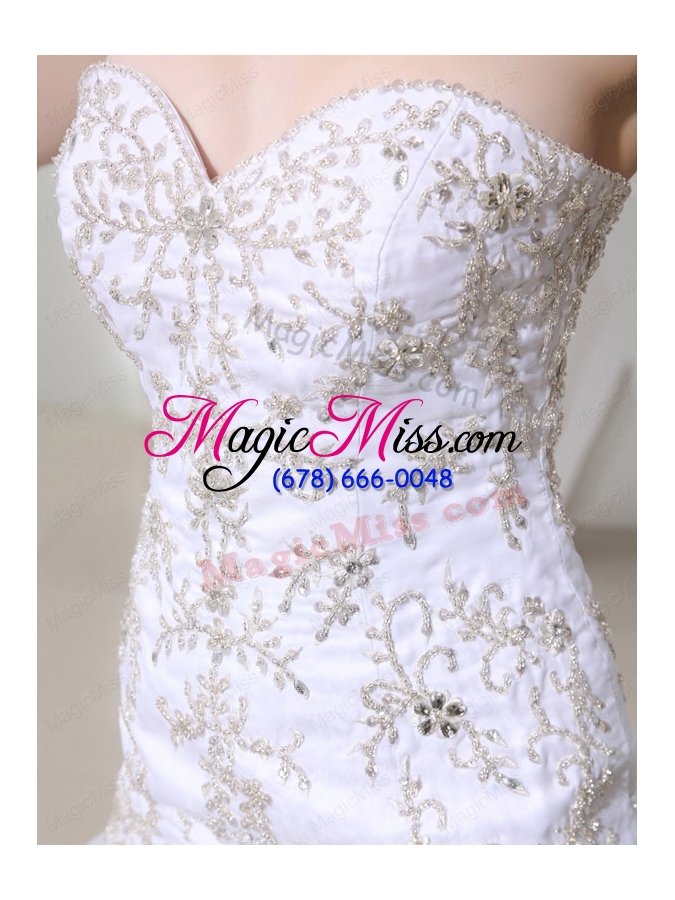 wholesale 2015 popular mermaid sweetheart ruffled layers wedding  dress with lace