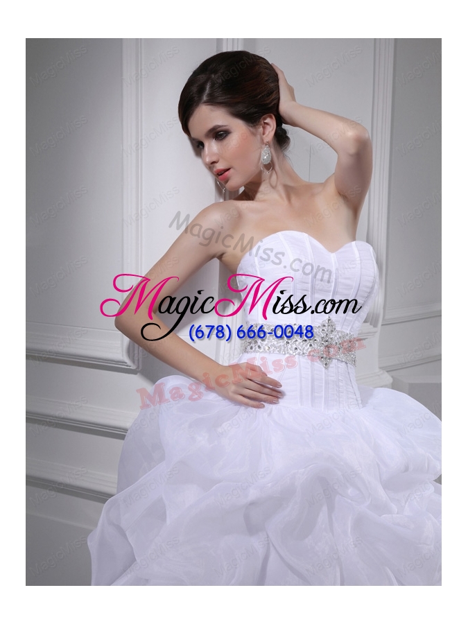 wholesale fashinable princess sweetheart beading and appliques wedding dress