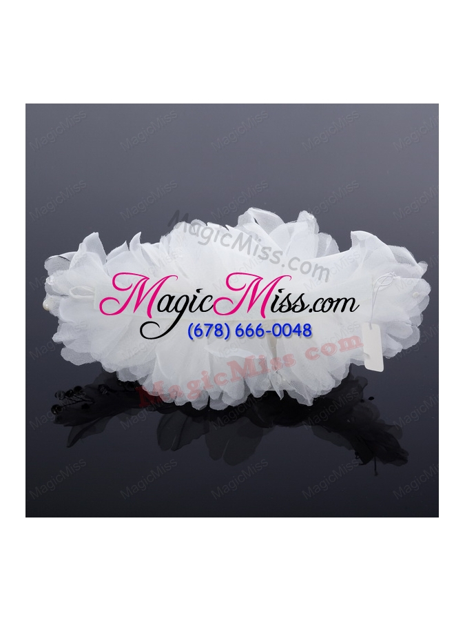 wholesale elegant imitation pearls pink hair ornament for wedding