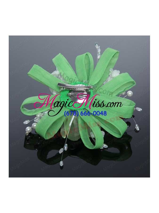 wholesale elegant feather tulle fascinators with imitation pearls