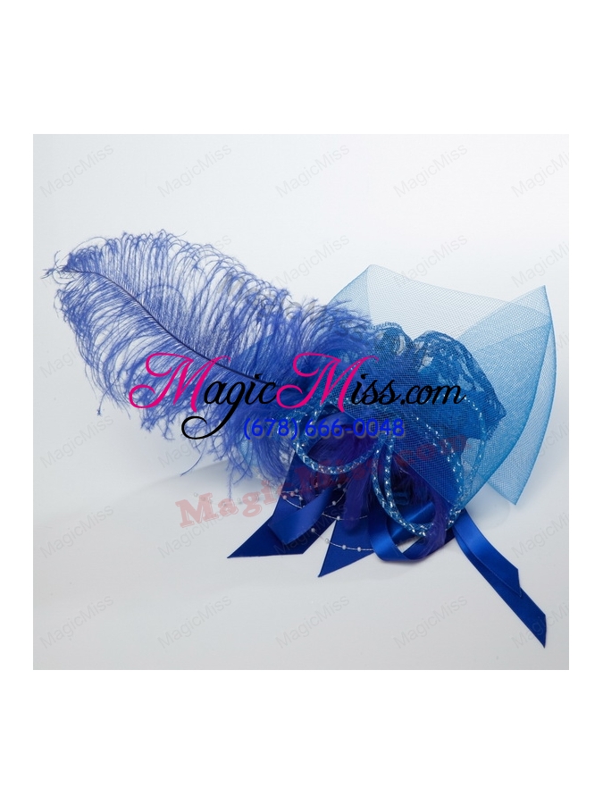 wholesale gorgeous feather lace and imitation pearls hair ornament