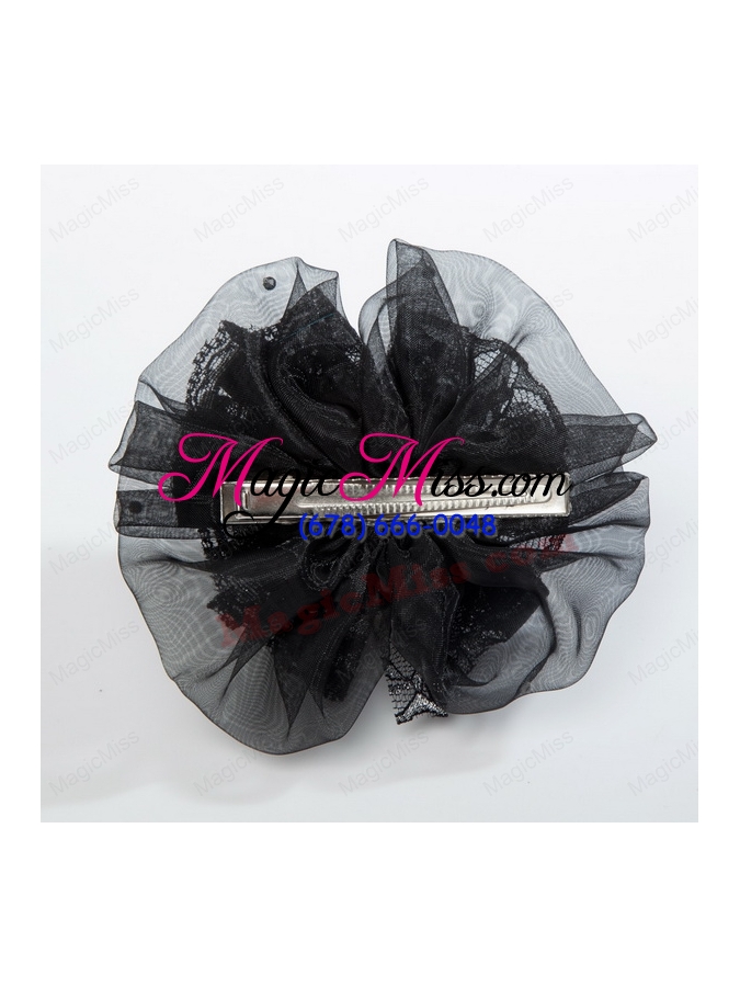 wholesale 2015 lace and tulle pink hair ornament with rhinestone