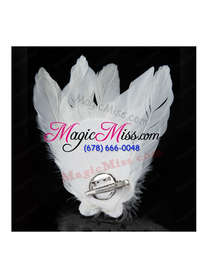 wholesale unique white pearl feather for wedding